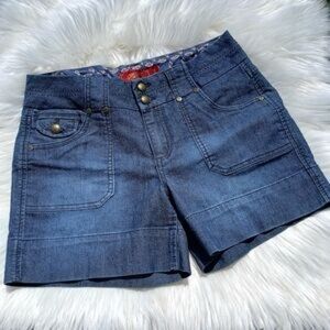 One 5 One Denim Utility Blue Women's Jean Shorts Size 10